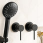 Cefito 4.5" Handheld Shower Head Round with Wall Twin Swivel Bathroom Tap
