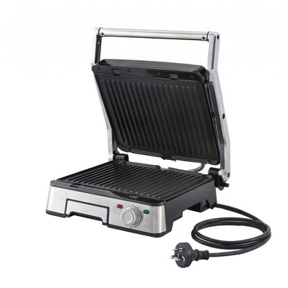 Devanti 2000W 3-in-1 Panini Press Grill Sandwich Maker 180° Open 4 Slice