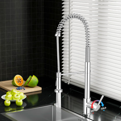 Cefito Kitchen Mixer Tap Pull Down 2 Modes Sink Faucet Basin Laundry Chrome