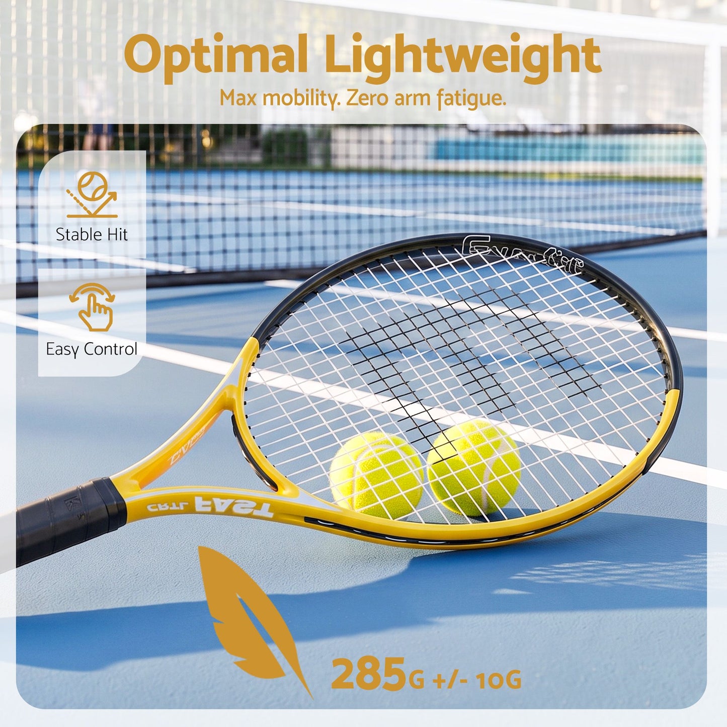Everfit 27 Inch Tennis Racket Lightweight Racquet for Beginner Adult Players