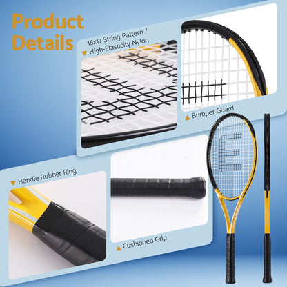 Everfit 27 Inch Tennis Racket Lightweight Racquet for Beginner Adult Players