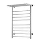 Devanti Electric Heated Towel Rail Rack 14 Bars Wall Mounted Clothes Dry Warmer