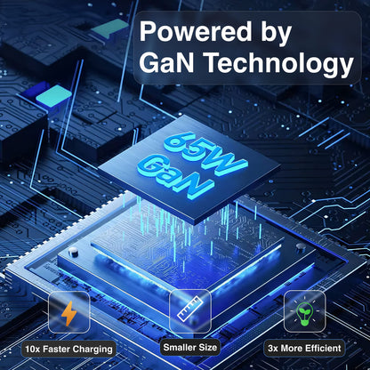 Laser 65W GaN Travel Charger with 4 Adaptors