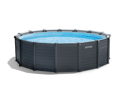 Intex Intex Graphite Grey Panel Pool 4.78 x 1.24M 26384