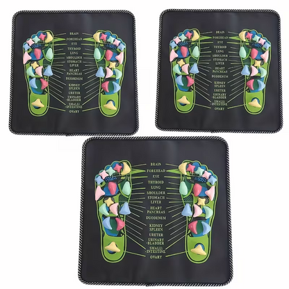 1 piece of colored stone foot acupoint massage pad - Relaxation massage pad, foot therapy relaxation, no power supply foot massager