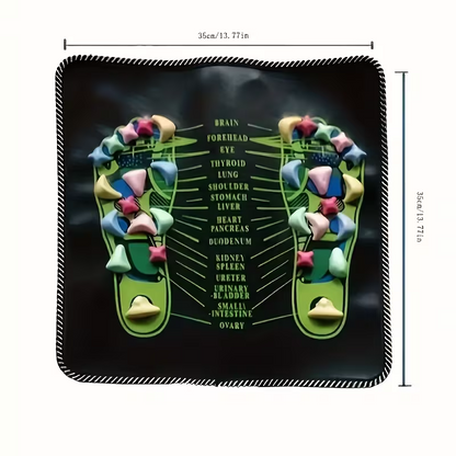 1 piece of colored stone foot acupoint massage pad - Relaxation massage pad, foot therapy relaxation, no power supply foot massager