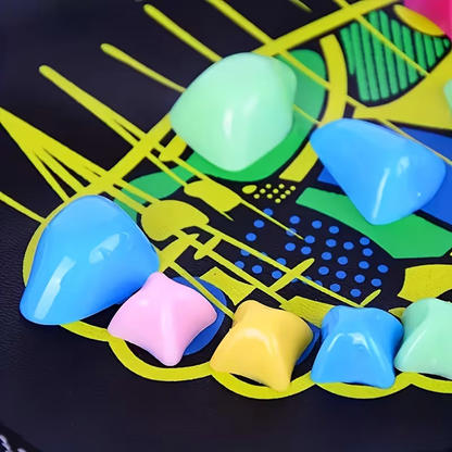 1 piece of colored stone foot acupoint massage pad - Relaxation massage pad, foot therapy relaxation, no power supply foot massager