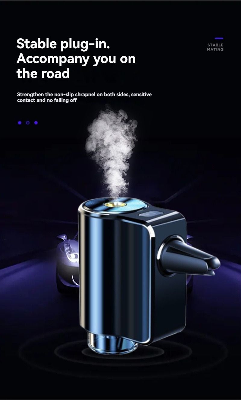 Car Aroma Diffuser Adjustable Settings Essential Oil Diffuser For Car Car - Gray - Size ocean
