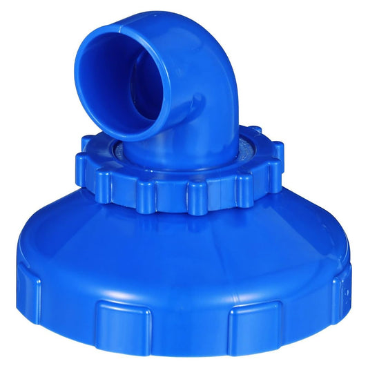 360° Rotatable Pool Jet Nozzle, Swivel Inlet Fitting for Swimming Pool Return Jet Replacement, Adjustable Directional Eyeball with Hose Clamp, Compatible with Intex Spa Circulation Accessories - Blue - Size 2pcs
