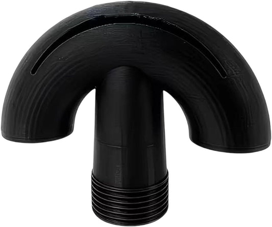 Pool Fountain Nozzle for Backyard Swimming Pools, Threaded Fountain Head Accessory for Home Pool Play and Relaxation Nozzle Threaded Attachment Backyard Accessory Swimming Head Return Curved Moving - Black - Size 1Pcs