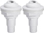 Pool Return Jet Fitting Above Ground Pool Complete Pool Return Jet Kit with Gaskets and Hose Adapter - White - Size 2pcs