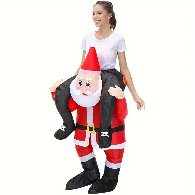 Riding Santa Inflatable Christmas Costume