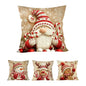 Trendbay Christmas Cushion Cover 4 Set Gnome & Gingerbread Man