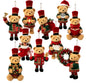 Trendbay 20-Piece Wooden Bear Christmas Ornament Set