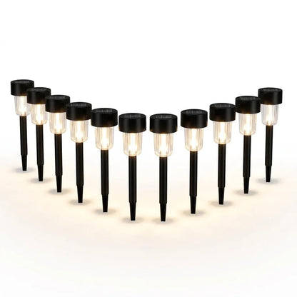 10-Pack Solar Garden Pathway Lights – 31.5cm