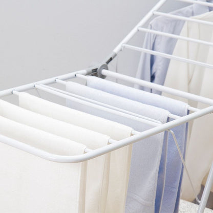 Floor-Standing Folding Wing-Shaped Drying Rack-White