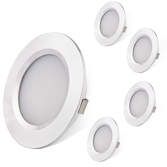 RV Interior Lights AIBOO Super Slim LED Ceiling Lights DC12V 2W 200LM Full Aluminum RV Recessed Lighting for Camper Van Motorhome Sailboat Houseboat 2700K Warm White(4 Pack)