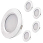 RV Interior Lights AIBOO Super Slim LED Ceiling Lights DC12V 2W 200LM Full Aluminum RV Recessed Lighting for Camper Van Motorhome Sailboat Houseboat 2700K Warm White(4 Pack)