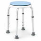 Bath Stool for Seniors, Swivel Seat & Non-Slip Height-Adjustable Round Shower Bench, Rotating Design, for Seniors Elderly, 125kg Capacity
