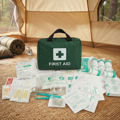 210-Pcs Deluxe Emergency First Aid Kit – ARTG Registered Australian Standard Medical Survival Bag for Home, Office, Car, Camping & Travel Safety