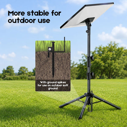 Tripod Mount for Starlink Gen 3, Adjustable Portable Ground Stand with 360° Rotation, 90° Tilt, Anti-Slip Feet & Ground Anchor for RV Camping Travel