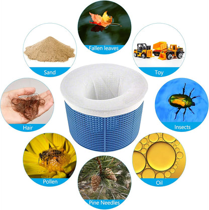 Pool Filter Socks 20pcs for Above Ground Pool Skimmer Compatible with Pool Pump