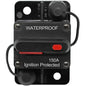 Car Circuit Breaker 30A - 150A, Dc 12V - 48V Waterproof Circuit Breaker With Manual Reset For Auto Car Marine Boat Bike