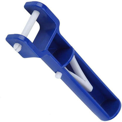 2 pcs V-Shaped Head Handle, Blue Swimming Pool V-Shaped Clip Brush Head Handle Replacement Pool Accessories