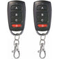 2 Pack Universal Garage Door Cloning Key Fob Remote Control 433Mhz 4 Button Cloner For Garage Door Electric Door Etc