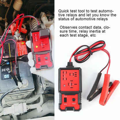 Automotive Relay Tester, 12V Electronic Automotive Relay Tester Auto Car Diagnostic Battery Checker Tool