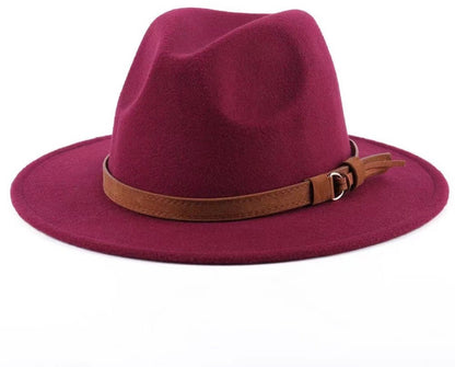 Cap - Sun hat - Bucket hat - Men's sun hat - Men's bucket hat - Hiking hats - Waterproof wool hats - Roll-up felt hats for outdoor use - Foldable leather lining - For men and women (Bordeaux)