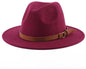 Cap - Sun hat - Bucket hat - Men's sun hat - Men's bucket hat - Hiking hats - Waterproof wool hats - Roll-up felt hats for outdoor use - Foldable leather lining - For men and women (Bordeaux)