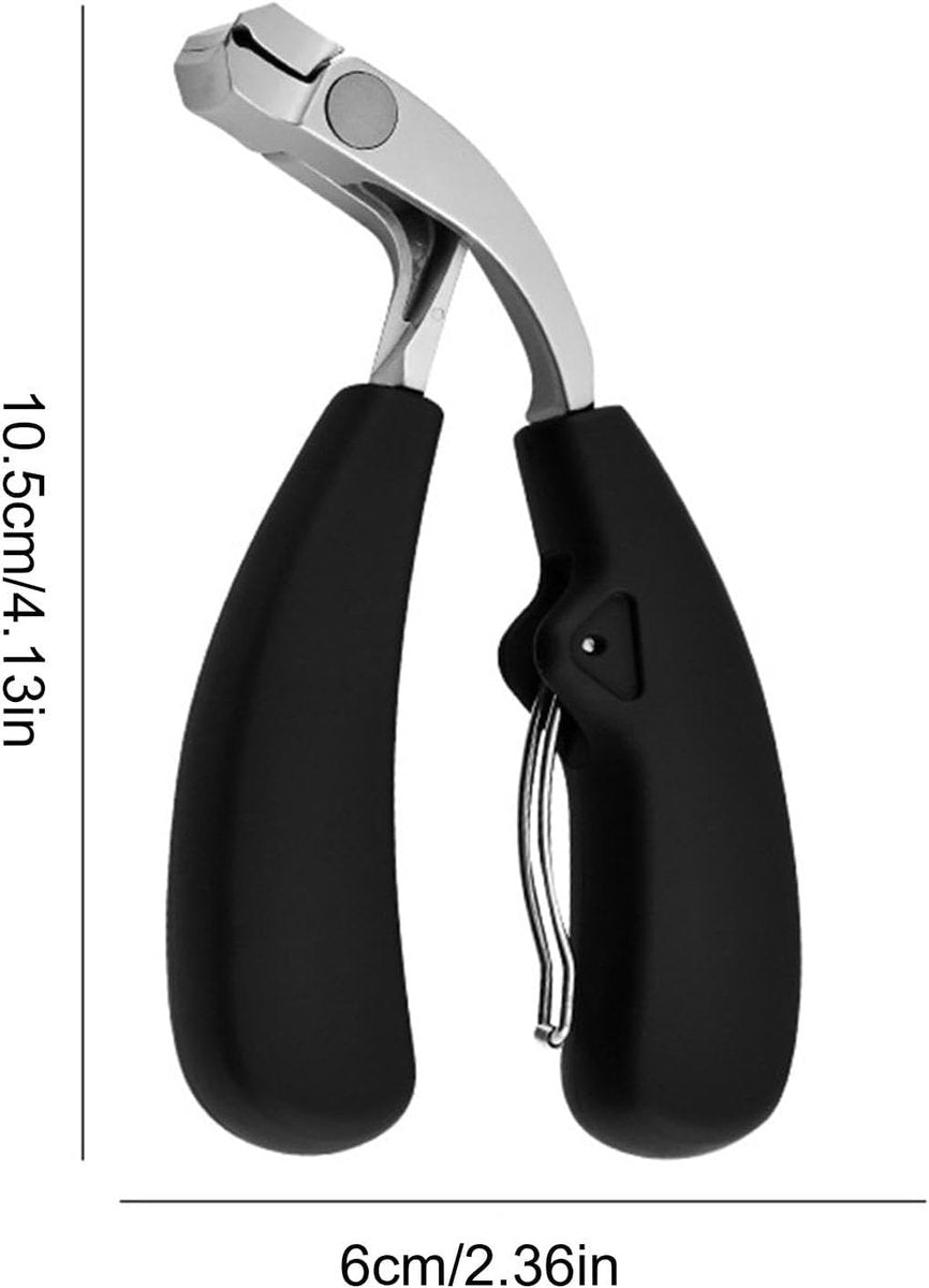 Nail Clippers - Nail Clippers for Seniors - Wide-Opening Angled Nail Clippers - Stainless Steel Nail Clippers - Premium Easy-Grip Nail Clippers - Christmas Gift - New Year's Gift - Nail Care for Seniors