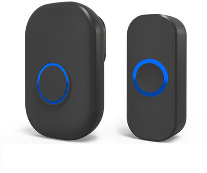 Wireless Doorbell - Doorbells - Outdoor Wireless Doorbell - 150m Doorbell Range - IP44 Waterproof Electronic Doorbell - Doorbell Kit with Plug-in Receiver - Blue LED - Waterproof - For Home