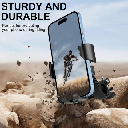 Bicycle Phone Holder - Motorcycle Phone Holder - 1 Second Automatic Locking - 360 Degree Rotating Bicycle Handlebar Phone Holder - Suitable for Mountain Bikes, Electric Scooters, and Other Models