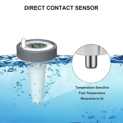 Floating Pool Thermometer Wireless with LED Display IPX8 Water Resistant, for Pool and Spa