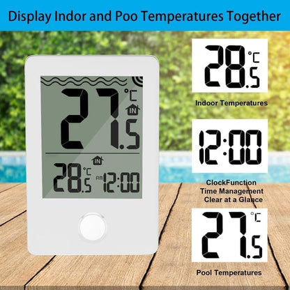 Floating Pool Thermometer Wireless with LED Display IPX8 Water Resistant, for Pool and Spa