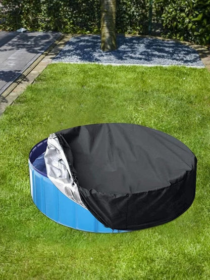 1 Round Pool Cover, 162x30cm, for Children, Sandbox & Toys Protection, Sun Protection, Dog Pool Cover