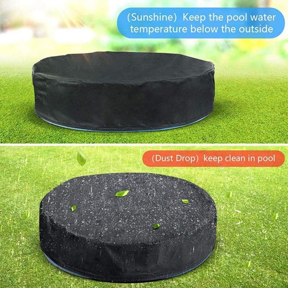 1 Round Pool Cover, 162x30cm, for Children, Sandbox & Toys Protection, Sun Protection, Dog Pool Cover