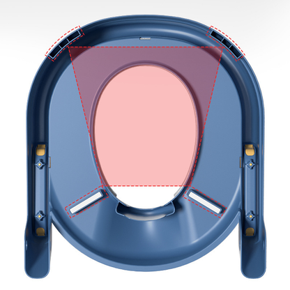 NEW Potty Training Toilet With Step Stool Ladder & Soft Seat For Toddlers & Kids(Blue)