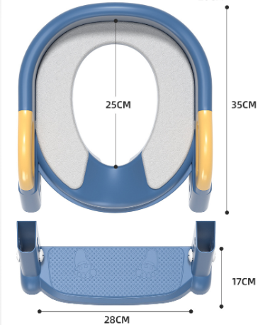 NEW Potty Training Toilet With Step Stool Ladder & Soft Seat For Toddlers & Kids(Blue)