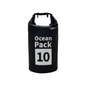 Ocean Pack Waterproof Dry Bag, 15L Double Shoulder Strap, 500D PVC Waterproof Sack for Kayaking, Swimming, Fishing, Camping, Outdoor Travel, Floating Dry Storage Bag(Black)