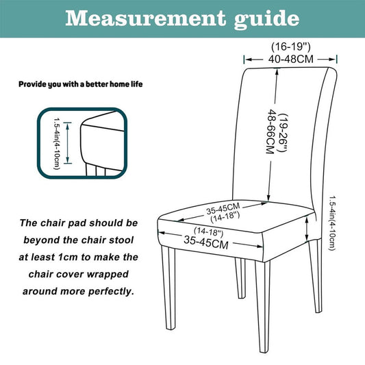 Chair Covers - 4 Pieces - Dining Room Chair Cover - Sofa Cover - Chair Covers for Dining Chairs - Chair Protectors - Stretch Chair Covers - Chair Cover - Water-Repellent - Office and Home Use - Cover - Protect Your Chairs Stylishly - Light Grey