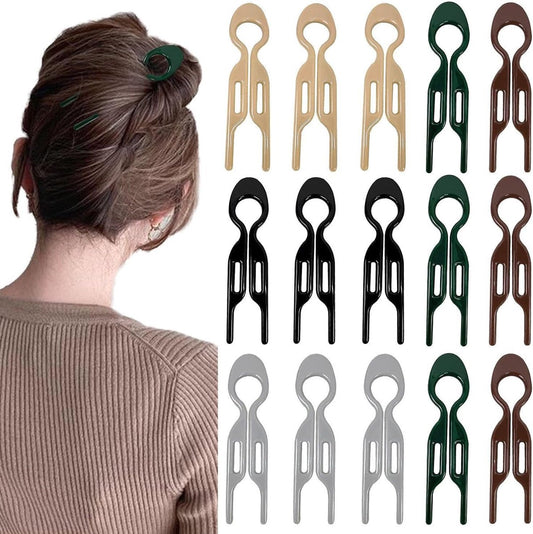 15 pieces - Hairpin - Hair clip - Hair Accessory - U-shaped hairpin - hair comb - hair clips - hair styling accessories - hair accessories for women - hair styling clips - hair styling tools - multifunctional hair clips - 9 cm - 5 colors