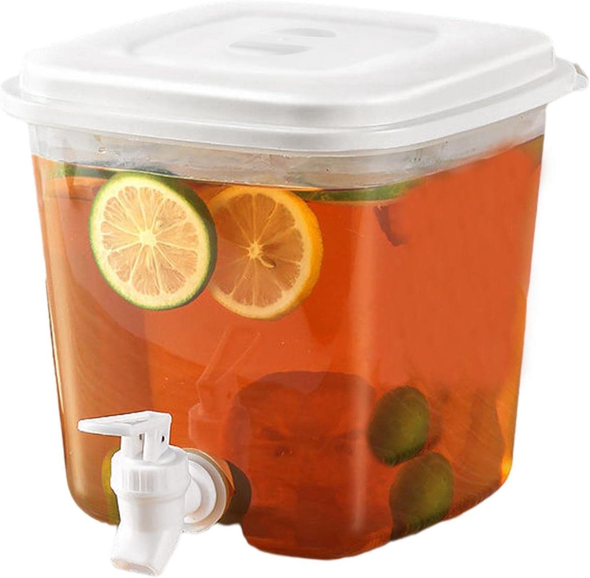 Water Dispenser - 3.5L Water Dispenser with Lid - Water Tap - Drink Bucket - Beverage Machine with Tap - Lemonade Dispensers - Lemonade Tap - Plastic Juice Dispenser - Beverage Dispensers - Juice Dispenser - Lemonade Juice Party Cocktail Cold Water Jug