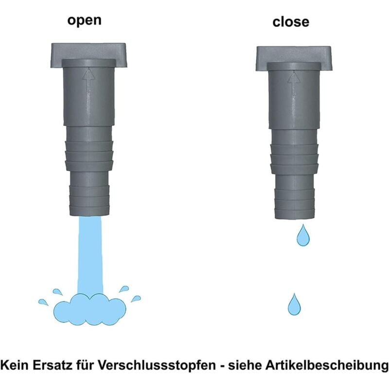 Pool Shutoff Valve 32mm Hose Connection 2-Pack Double Split Pool Maintenance Valve