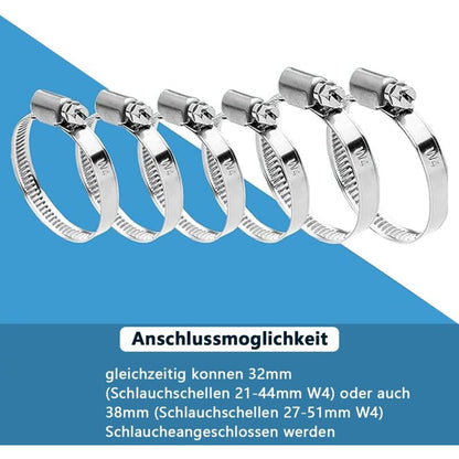 Pool Shutoff Valve 32mm Hose Connection 2-Pack Double Split Pool Maintenance Valve