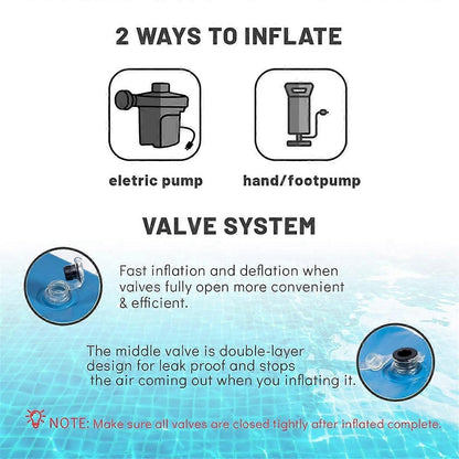 Extra Thick Winter Pool Cushion for Above Ground Pool, Compatible with D-XY27, Blue