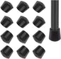Chair Leg Covers - 12-Piece Rubber Chair Leg Covers - Chair Covers - 1 Inch Chair Leg Covers - Black