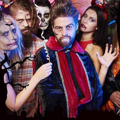Set of 4 pairs of vampire teeth - 4 sizes - Halloween cosplay vampire teeth - Includes 5g teeth gum - Great for cosplay at parties - Halloween - Demon - Witch